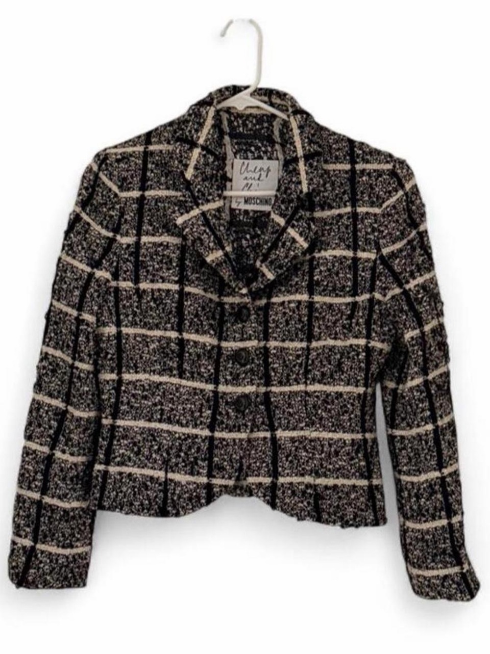 RARE Cheap and Chic by Moschino wool/ mohair blend textured Blazer/Jacket -Sz10